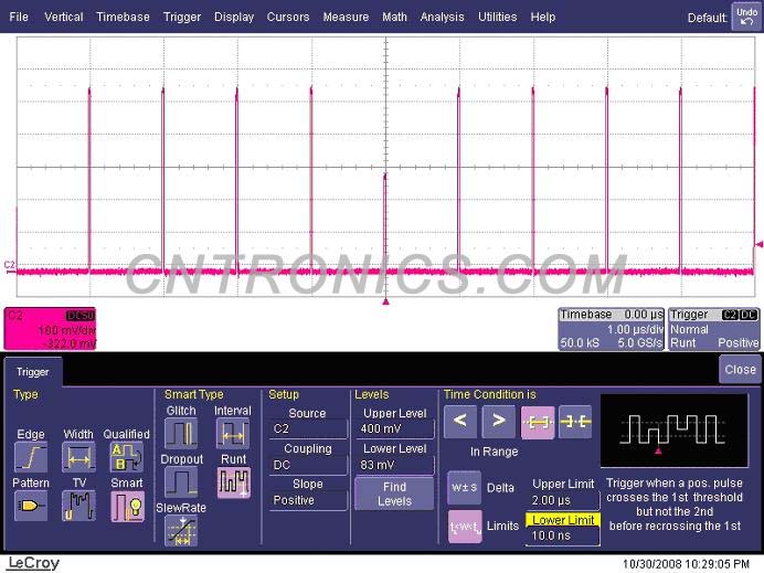 圖十三 設置合適的觸發(fā)方式隔離感興趣的事件