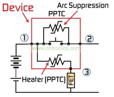 圖2：最新代MHP-SA器件整合了一個第三端子，用于外部激活