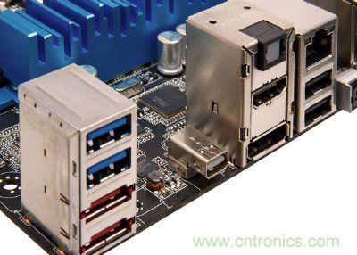 在高檔、新穎的主板，已經(jīng)開始搭載Thunderbolt高速傳輸接口
