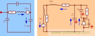 當DS端電壓上升，次級的電壓達到輸出電壓