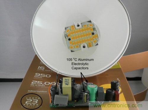 圖1:105℃電容器可能不會(huì)達(dá)到其聲稱的23年壽命