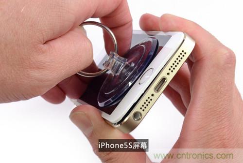 土豪金iPhone 5S拆解：內部結構升級，維修難度增加