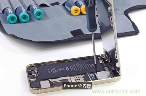 土豪金iPhone 5S拆解：內部結構升級，維修難度增加