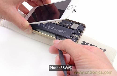 土豪金iPhone 5S拆解：內部結構升級，維修難度增加