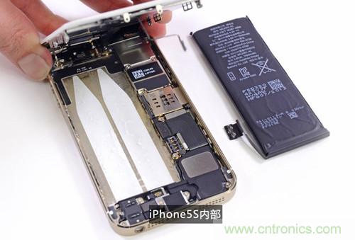 土豪金iPhone 5S拆解：內部結構升級，維修難度增加