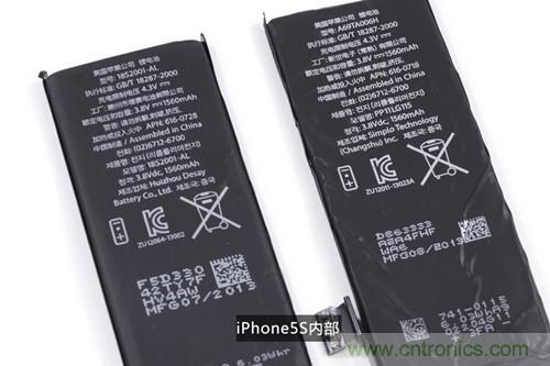 土豪金iPhone 5S拆解：內部結構升級，維修難度增加