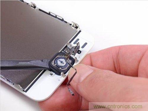土豪金iPhone 5S拆解：內部結構升級，維修難度增加