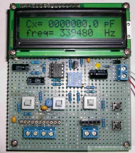 DIY集電容、電感和頻率為一體的測(cè)量?jī)x器