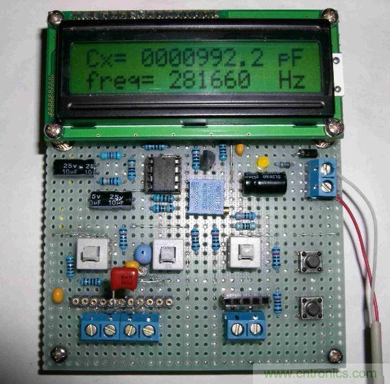 DIY集電容、電感和頻率為一體的測(cè)量?jī)x器