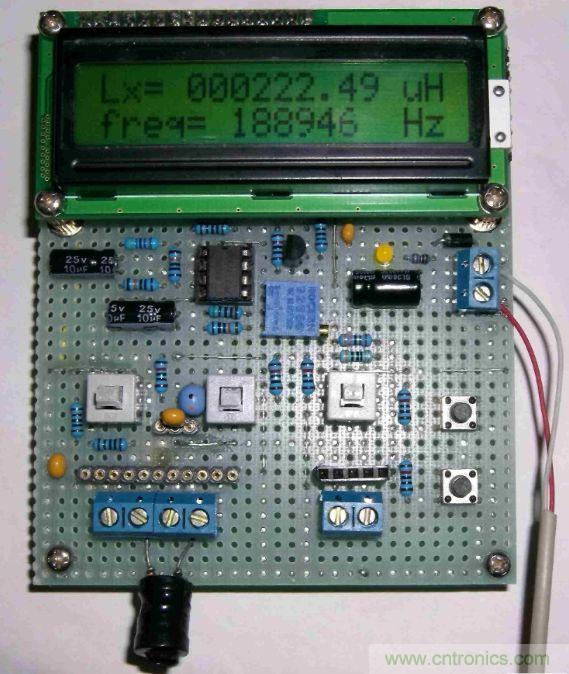 DIY集電容、電感和頻率為一體的測(cè)量?jī)x器