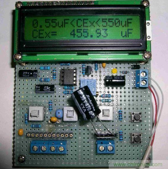 DIY集電容、電感和頻率為一體的測(cè)量?jī)x器