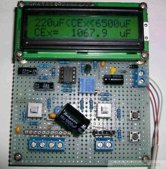 DIY集電容、電感和頻率為一體的測(cè)量?jī)x器