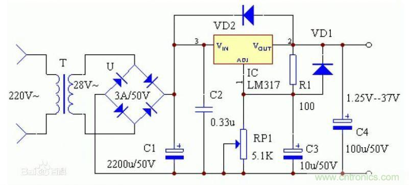 網(wǎng)友分享:DIY一個(gè)LM317 可調(diào)穩(wěn)壓電源