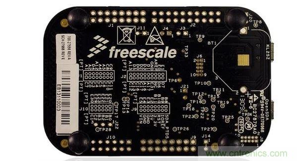 飛思卡爾傳感器融合套件中的開發(fā)板。(圖像：飛思卡爾)