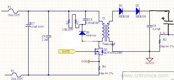高人指點：反激初級電流波形異常如何解決？