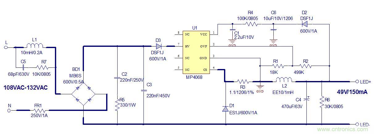 高兼容性、極簡的可控硅調(diào)光LED方案設(shè)計