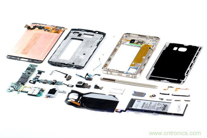 Galaxy Note5拆解，與S系列差距日漸模糊