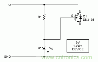 為5V 1-Wire&reg;從器件提供過壓保護(hù)