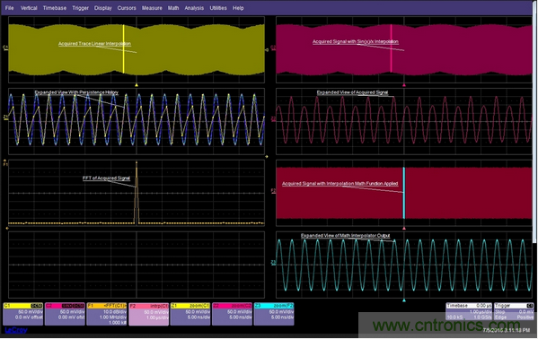 如果采樣率是信號(hào)頻率的倍數(shù)，那么每個(gè)周期的采樣點(diǎn)都在(或靠近)相同的相位點(diǎn)，因而顯示出來的圖形看起來像是調(diào)制過的一樣。