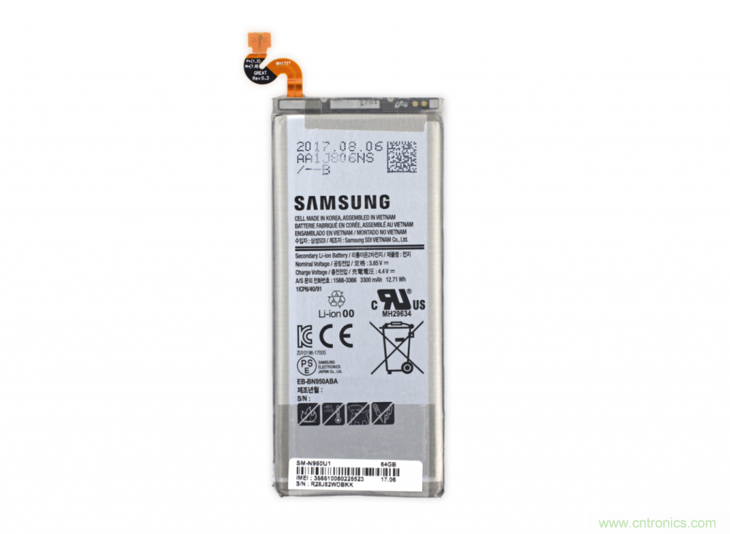 三星Note 8拆解，模塊化+分離式設(shè)計(jì)成趨勢(shì)？