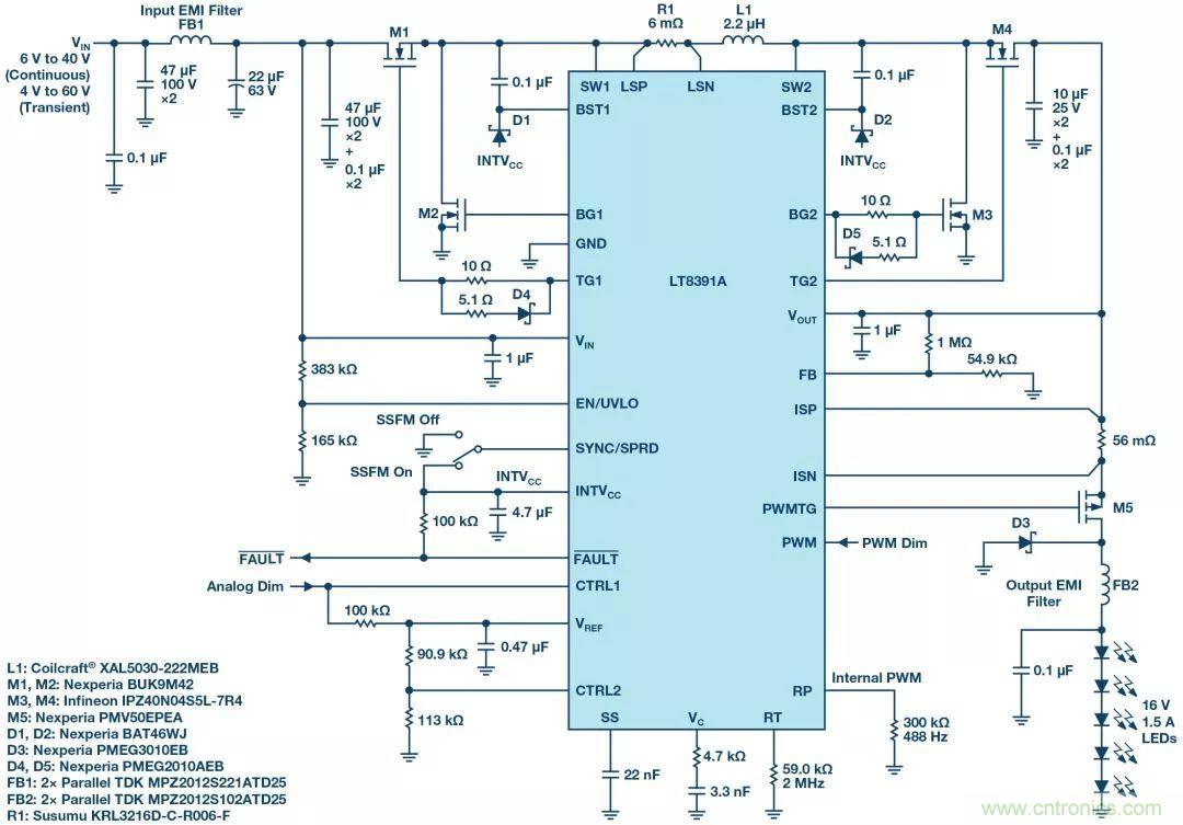 一顆芯驅動整個車前燈組，這個控制器是怎么做到滴？