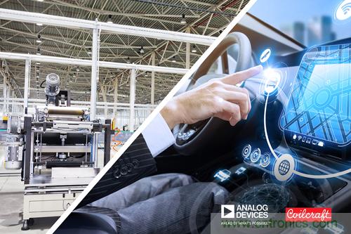 貿(mào)澤聯(lián)手Analog Devices與Coilcraft推出降噪解決方案，有效抑制汽車和工業(yè)應(yīng)用中的EMI干擾