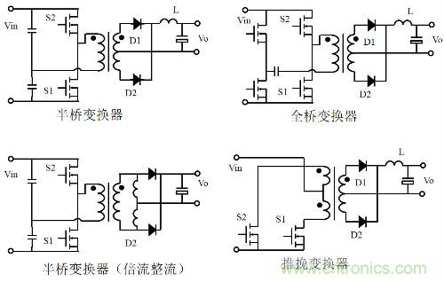 開關電源“各種拓撲結構”的對比與分析！