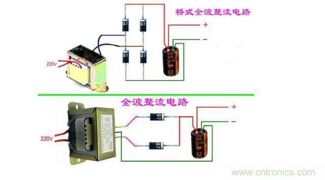 分享2個(gè)二極管全波整流電路圖 分享2個(gè)二極管全波整流電路圖