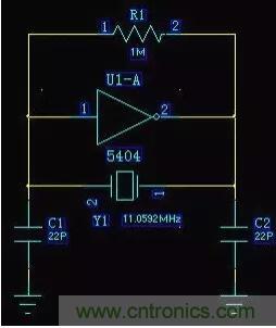 MCU振蕩電路晶體旁的22pF電容是干什么的？附圖分析