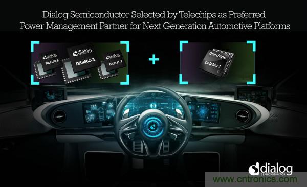Dialog成為Telechips優(yōu)選電源管理合作伙伴，助力下一代汽車平臺