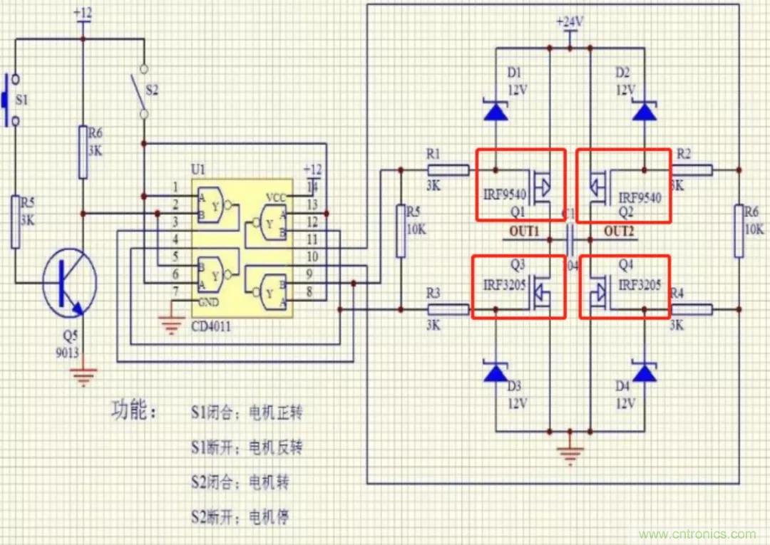 用H橋驅(qū)動直流電機(jī)的效率計算方法 用H橋驅(qū)動直流電機(jī)的效率計算方法