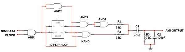 如何使用單電源供電的NRZ到AMI轉換器 如何使用單電源供電的NRZ到AMI轉換器