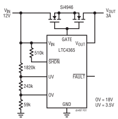 為敏感電路提供過(guò)壓及電源反接保護(hù)！