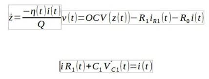鋰離子電池的等效電路 鋰離子電池的等效電路