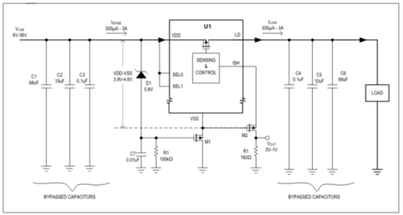 擴(kuò)大40年期電源電壓范圍，從<300uA到3A無(wú)電阻電流檢測(cè)解決方案