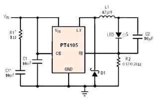 幾款低壓升壓LED驅(qū)動(dòng)IC 幾款低壓升壓LED驅(qū)動(dòng)IC